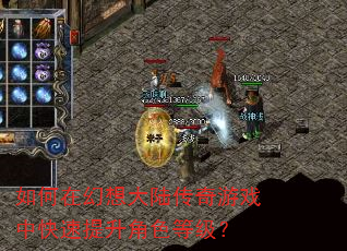 如何在幻想大陆传奇游戏中快速提升角色等级? 如何在幻想大陆传奇游戏中快速提升角色等级?