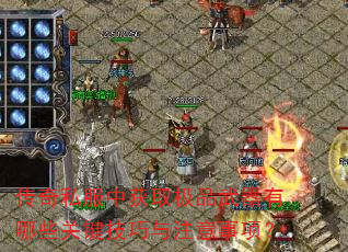 传奇私服中获取极品武器有哪些关键技巧与注意事项? 传奇私服中获取极品武器有哪些关键技巧与注意事项?